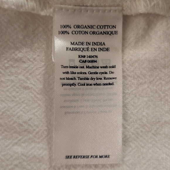 FAHERTY Laura Embroidered Peasant Top Women's XL Smock Tassel Boho Cottage - Picture 10 of 12